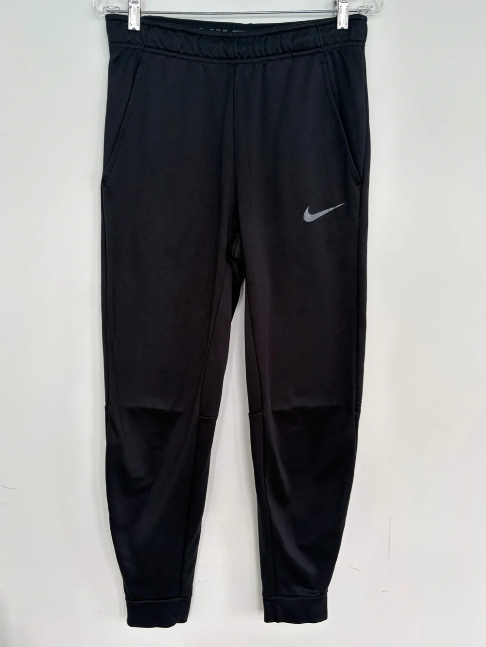 Nike Black Dri-FIT Standard Fit Pants with Grey Logo